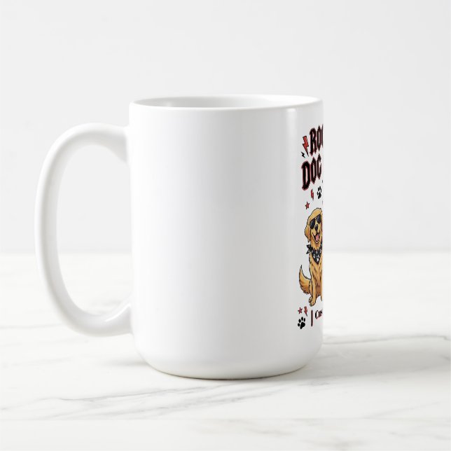 Rockande hundmamma-liv Golden Retriever Bernese Kaffemugg (Vänster)