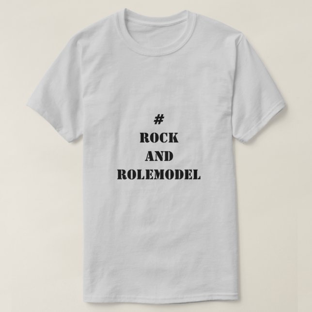 #RockandRolemodel - Black. T Shirt (Design framsida)