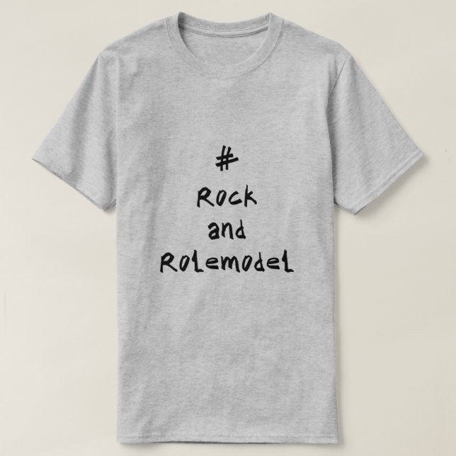 #RockandRolemodel - Black. T Shirt (Design framsida)