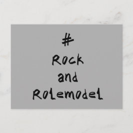 #RockandRolemodel - Black. Vykort