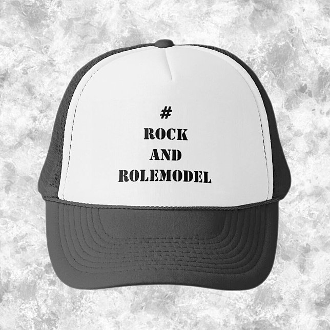 #RockandRolemodel - Svart redigerbar. Keps (Skapare uppladdad)