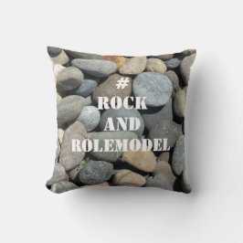 #RockandRolemodel - Vit på Sten. Kudde