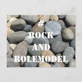 #RockandRolemodel - Vit på Sten. Vykort