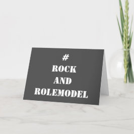 #RockandRolemodel - Vit redigerbar. Kort