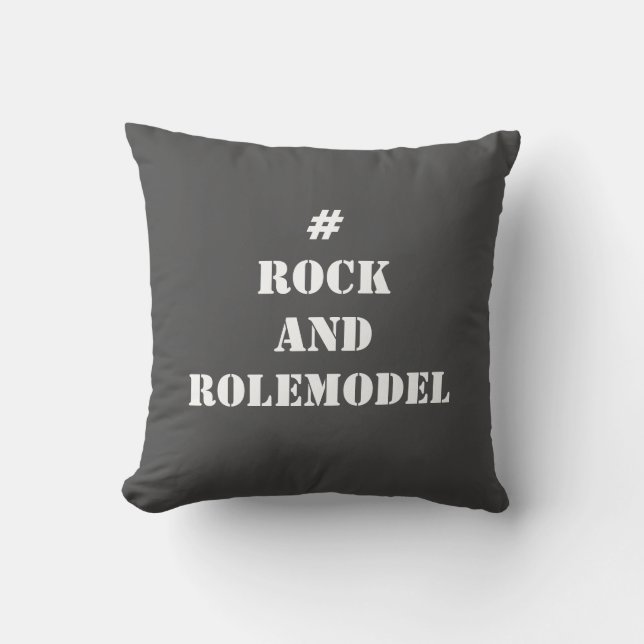 #RockandRolemodel - White. Kudde (Framsida)