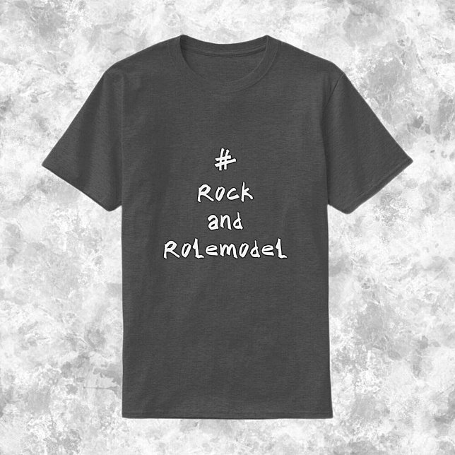 #RockandRolemodel - White. T Shirt (Skapare uppladdad)