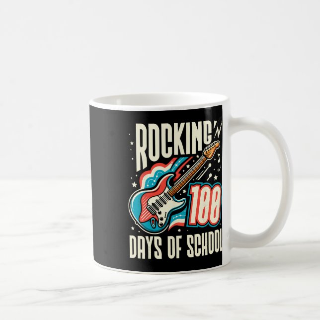 Rockar 100 Skoldagar Retro 100:e Skoldagen Kaffemugg (Höger)