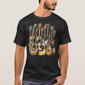 Rockare Gitarrer Gitarrist Spelare Rock Musiker Mä T Shirt