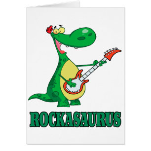 rockasaurus rock n roll dinosaur.ai hälsningskort