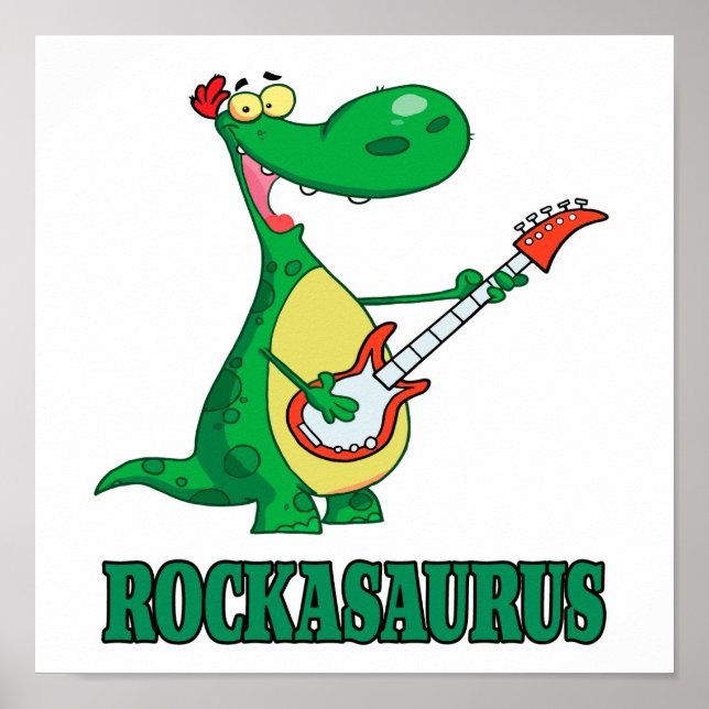 rockasaurus rock n roll dinosaur.ai poster (Framsidan)