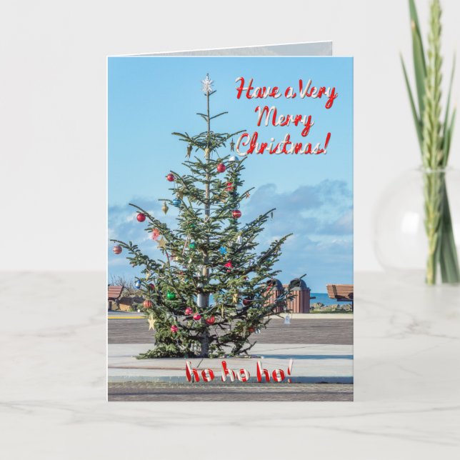 Rockaway Beach, ELLER - ha mycket God jul Helgkort (Framsida)