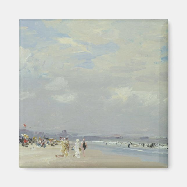 Rockaway Beach (New York) (av E.H. Potthast) Magnet (Framsidan)