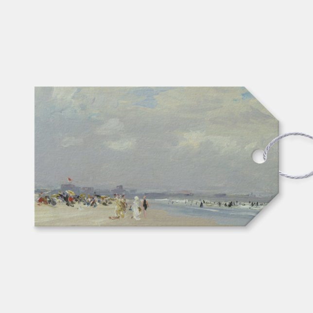 Rockaway Beach (New York) (av E.H. Potthast) Presentetikett (Framsidan (Horisontell))