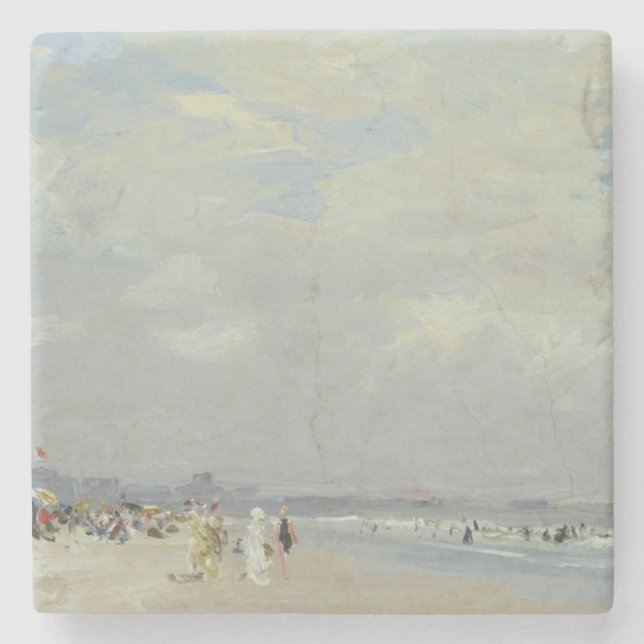 Rockaway Beach (New York) (av E.H. Potthast) Stenunderlägg (Framsidan)