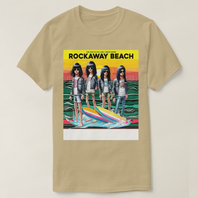Rockaway Beach Punk T Shirt (Design framsida)