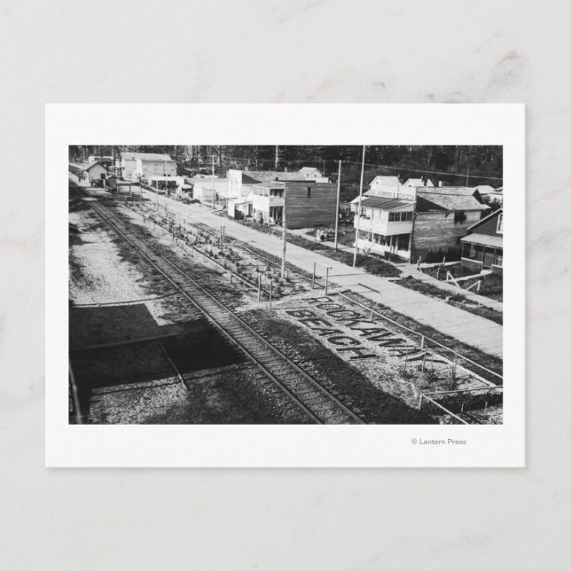 Rockaway, Oregon Beach och Main Street Photographi Vykort (Framsida)