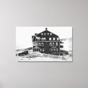 Rockaway Oregon det sjöLytle hotellet fotografera Canvastryck