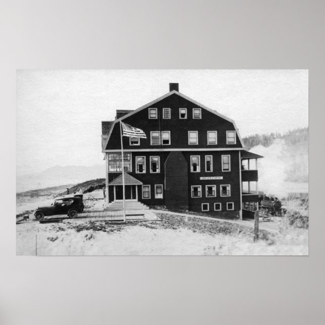 Rockaway, Oregon Sjö Lytle Hotel-fotografi Poster (Framsidan)