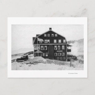 Rockaway, Oregon Sjö Lytle Hotel-fotografi Vykort