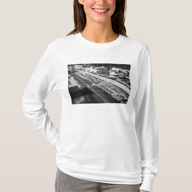 Rockaway, Oregon strand och huvudsaklig gata T-shirt (Framsida)