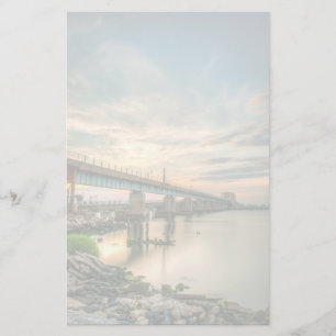 Rockaway Tåg Bridge Brevpapper