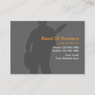Rockbandvisitkortar Visitkort