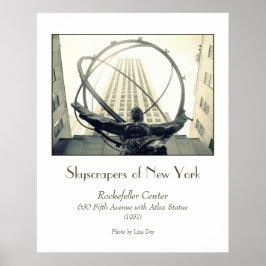 'Rockefeller Center & Atlas' Affisch