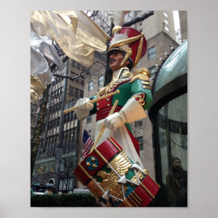 Rockefeller Center Drummer Boy God New York Poster