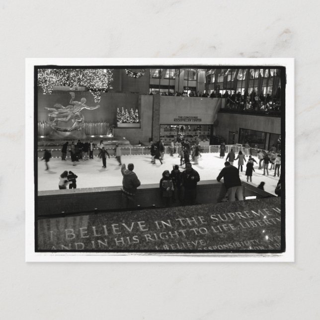 Rockefeller Center Ice Rick Postcard Vykort (Framsida)