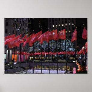 Rockefeller Center Ice Skating Rink NYC-foto Poster