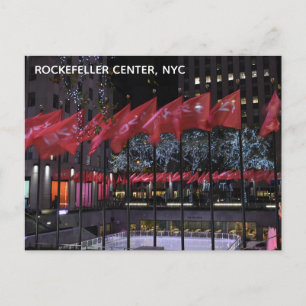 Rockefeller Center Ice Skating Rink NYC-foto Vykort