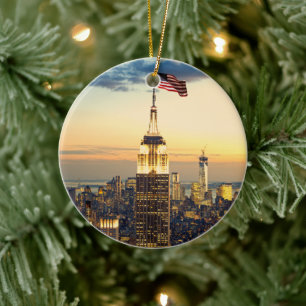 Rockefeller Center Manhattan New York City Julgransprydnad Keramik