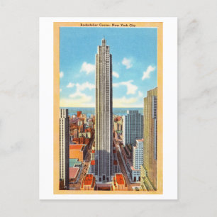 Rockefeller Center, New York City, Vintage resor Vykort