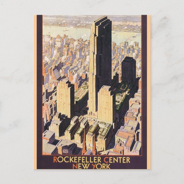 Rockefeller Center New York Vykort (Framsida)
