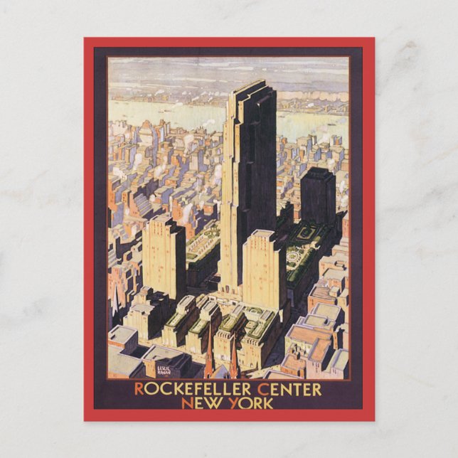 Rockefeller Center New York Vykort (Framsida)