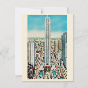 Rockefeller Center NYC Vintage vykort