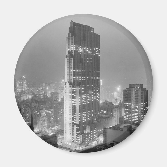 Rockefeller Center och RCA Byggnad New York City Magnet (Framsidan)