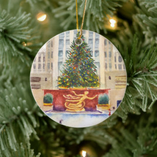Rockefeller Center Plaza Julgran Ornament