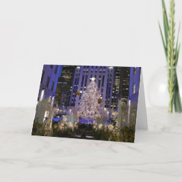 Rockefeller Centers änglar och julgran -  Kort