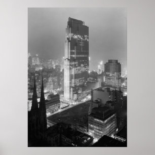 Rockefeller centrerar 1933 poster