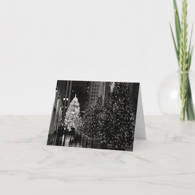 Rockefeller centrerar julgrankortet helgkort (Framsida)