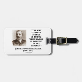 Rockefeller köp, när blod är rinnande i gator bagagebricka