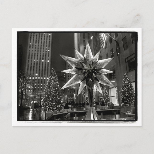 Rockefeller Plaza Crystal Star-vykort Vykort (Framsida)