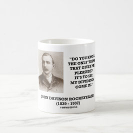 Rockefeller som ser min utdelningkom i kaffemugg