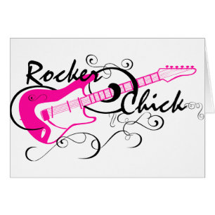 Rocker Chick Hälsningskort