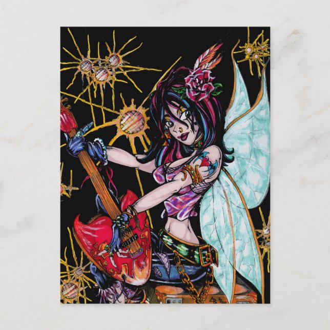 Rocker Chick Katie PostCard Vykort (Framsida)