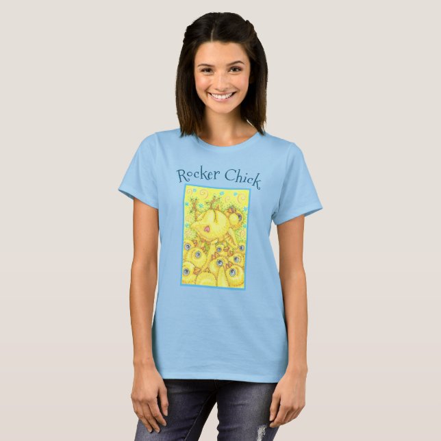 ROCKER CHICK, MOSH PIT PÅSK VÅR T-SHIRT (Hel framsida)