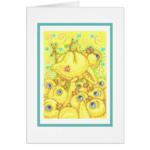 ROCKER CHICK, PÅSK MOSH PIT NOTE GREETING CARD V OBS KORT
