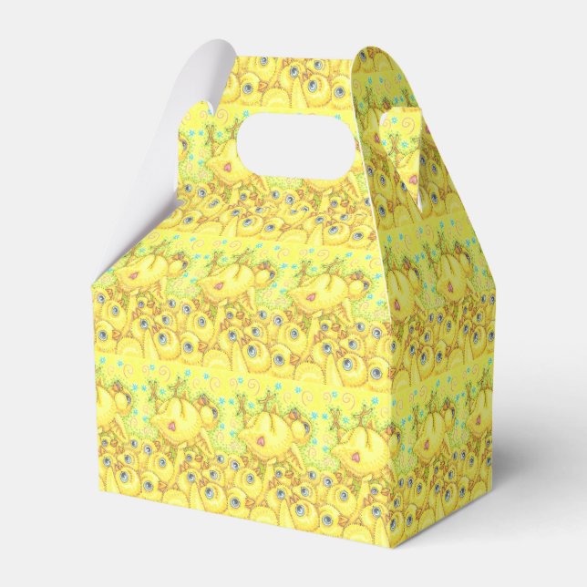 ROCKER CHICK VÅR MOSH PIT, GABLE FAVOR BOX PRESENTASKAR (Framsidan Sidan)