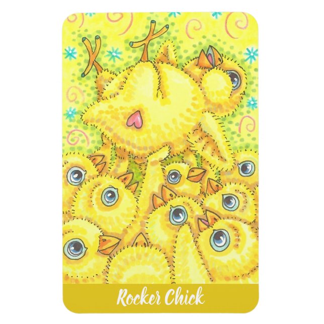 ROCKER CHICK VÅR MOSH PIT MAGNET Customique (Vertikal)